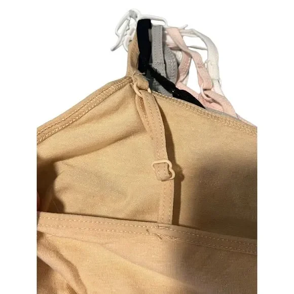 Rene Rofe Bralettes 5-Pack Girls Large Cotton Spandex Multicolor Soft Comfort - Picture 7 of 8